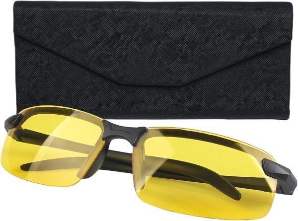 Lentes Amarillos Antirreflejo para Manejo Nocturno y Día Nublado
