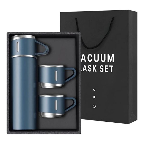 Termo Multifunción con Dos Tazas – Comodidad para Compartir