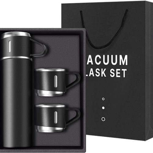 Termo Multifunción con Dos Tazas – Comodidad para Compartir