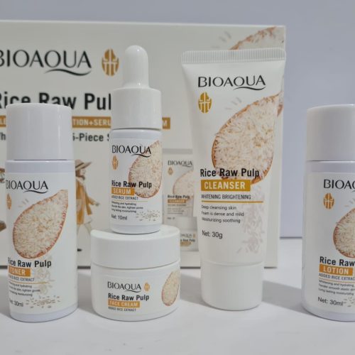 🌾✨ Set Facial BIOAQUA Rice Raw Pulp – Piel Más Luminosa, Hidratada y Radiante ✨🌾