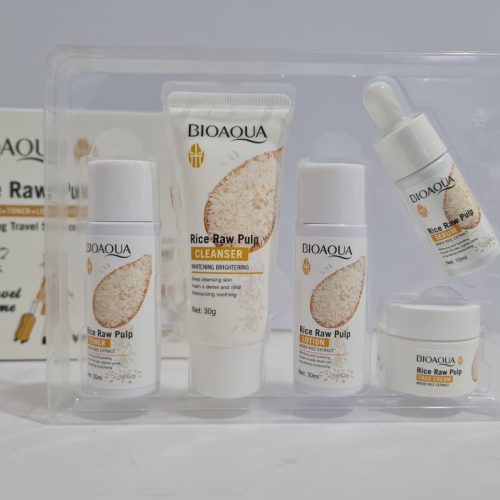 🌾✨ Set Facial BIOAQUA Rice Raw Pulp – Piel Más Luminosa, Hidratada y Radiante ✨🌾