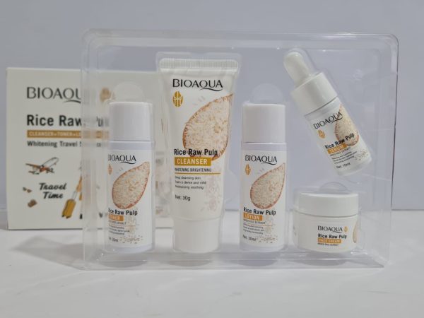 🌾✨ Set Facial BIOAQUA Rice Raw Pulp – Piel Más Luminosa, Hidratada y Radiante ✨🌾