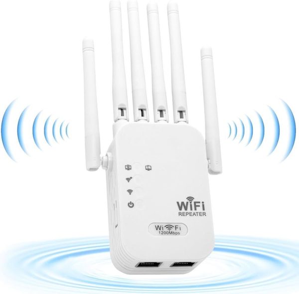 Repetidor WiFi 1200Mbps de Alta Potencia – Señal Fuerte en Todo tu Hogar