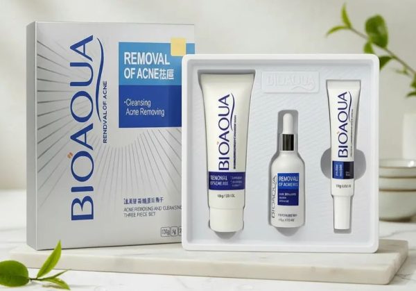 ✨ Kit Bioaqua Eliminador de Acné – Limpieza Profunda y Piel Más Clara