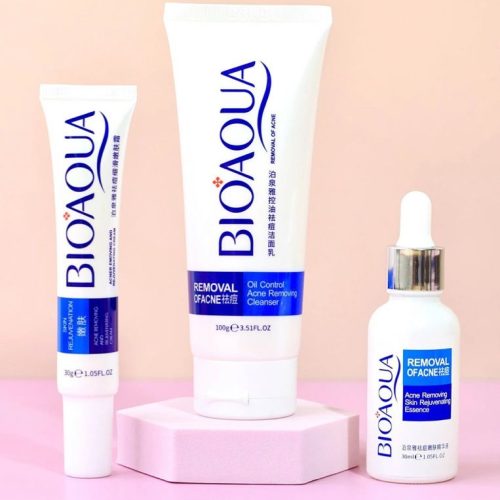 ✨ Kit Bioaqua Eliminador de Acné – Limpieza Profunda y Piel Más Clara
