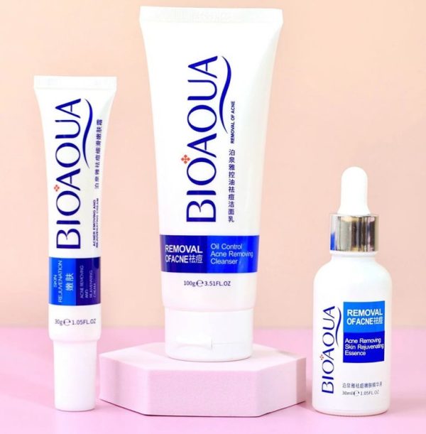 ✨ Kit Bioaqua Eliminador de Acné – Limpieza Profunda y Piel Más Clara