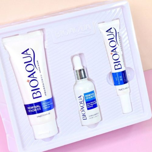 ✨ Kit Bioaqua Eliminador de Acné – Limpieza Profunda y Piel Más Clara